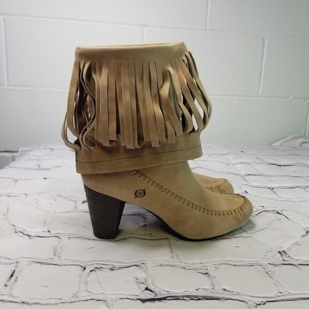 Born Banbury fringe moc mid calf boots - Picture 3 of 16